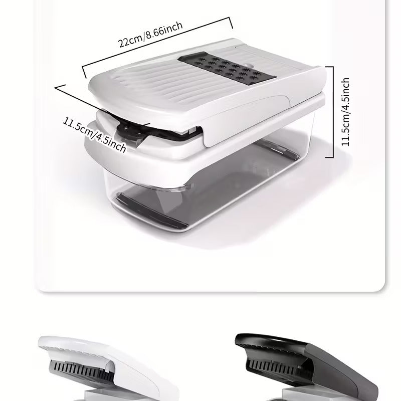 Hachoir à Légumes Multifonction 12 en 1 – Rapide, Précis & Ultra Pratique